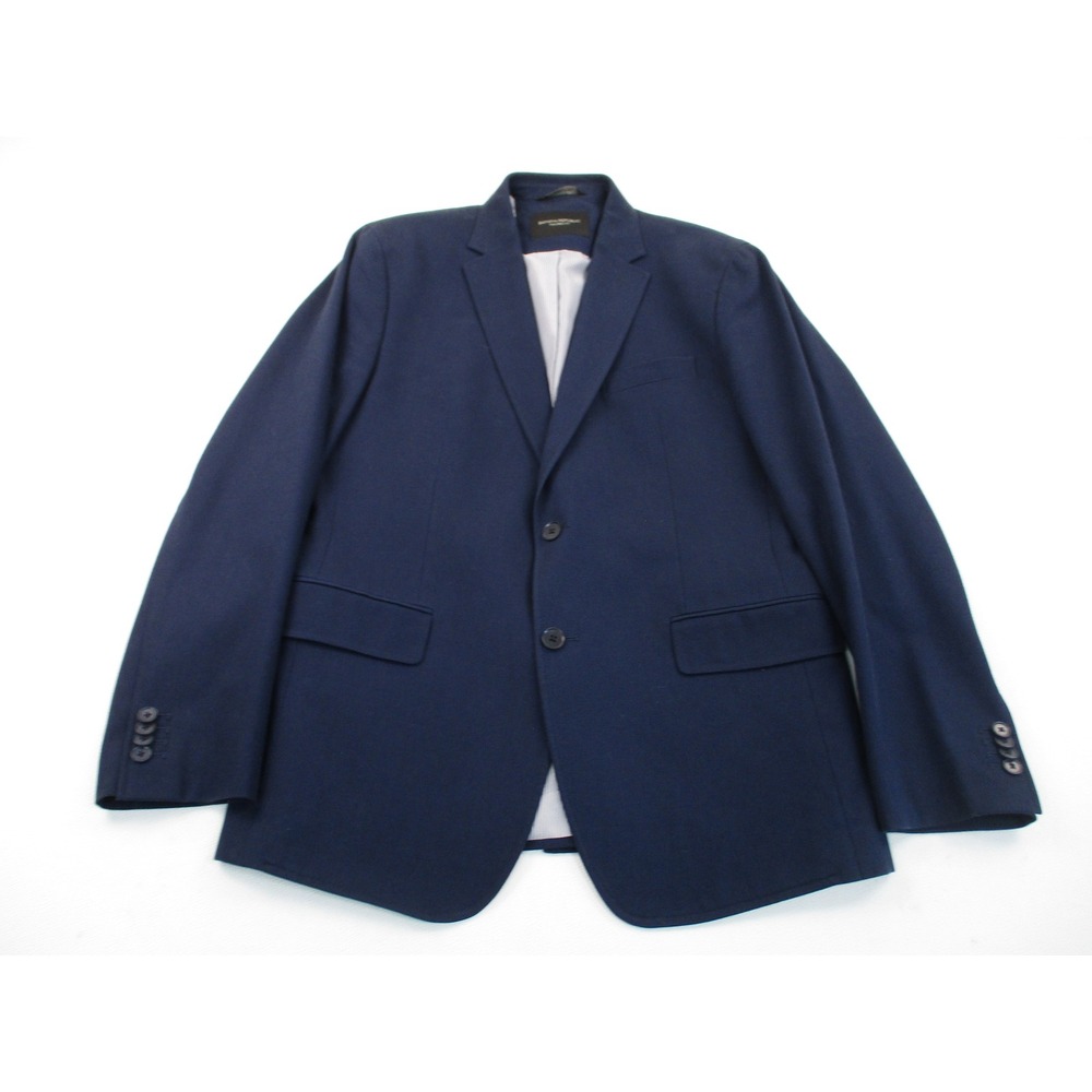 Banana Republic Blazer Mens 42R Navy Blue Tailored Fit 2-Button Sport Coat